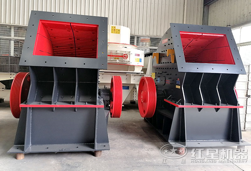 錘式制砂機(jī)，可直接將石料粉碎成型