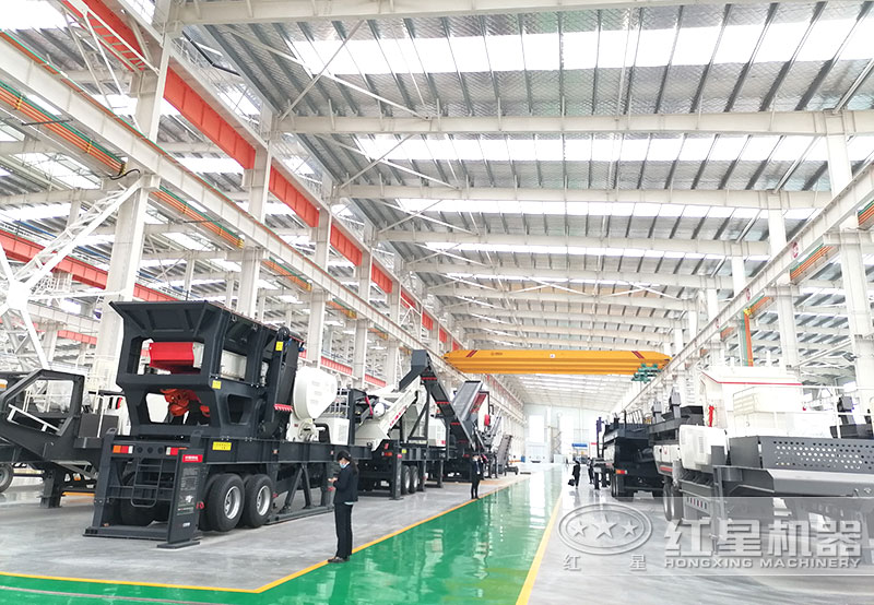 每小時(shí)產(chǎn)3000噸破碎機(jī)車(chē)間展示