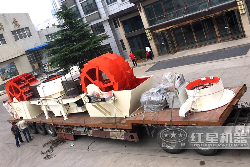 洗砂機發(fā)貨中，歡迎來廠參觀考察，免費帶料技術(shù)咨詢