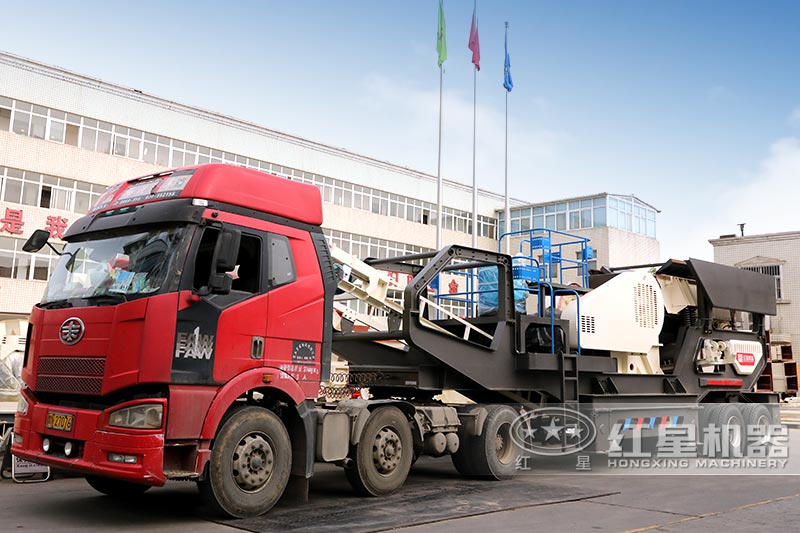 輪胎移動(dòng)破碎機(jī)發(fā)貨中，歡迎來廠參觀